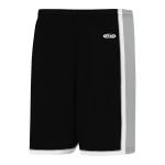 Athletic Knit BS1735-918 Pro Basketball Shorts - Black/Grey/White - Primary