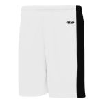 Athletic Knit BS9145-222 Pro Basketball Shorts - White/Black - Primary