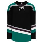 Athletic Knit H550B-ANA496B Pro Hockey Jersey - 2018 Anaheim 3rd Black - Primary