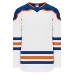 Athletic Knit H550B-EDM878B Pro Hockey Jersey - 2018 Edmonton 3rd White - Primary