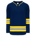 Athletic Knit H550B-MIC787B Pro Hockey Jersey - 2011 Michigan Navy - Primary