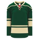 Athletic Knit H550B-MIN563B Pro Hockey Jersey - 2009 Minnesota 3rd Dark Green - Primary