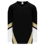 Athletic Knit H550B-PIT514B Pro Hockey Jersey - Pittsburgh 3rd Black - Primary