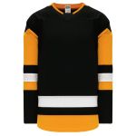 Athletic Knit H550B-PIT744B Pro Hockey Jersey - 2017 Pittsburgh Black - Primary