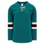 Athletic Knit H550B-SAN466B Pro Hockey Jersey - 2013 San Jose Pacific Teal - Primary