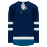 Athletic Knit H550B-WIN724B Pro Hockey Jersey - 2017 Winnipeg Navy - Primary
