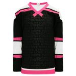 Athletic Knit H550C-BCA773C Pro Hockey Jersey - Hockey Breast Cancer Awareness Black - Primary