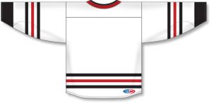 Athletic Knit H550B-CHI495B Pro Hockey Jersey - 2017 Chicago White - Rear