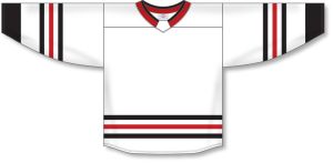 Athletic Knit H550B-CHI495B Pro Hockey Jersey - 2017 Chicago White - Front