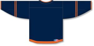 Athletic Knit H550B-EDM887B Pro Hockey Jersey - 2019 Edmonton 3rd Navy - Rear