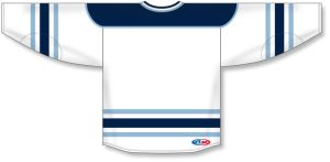 Athletic Knit H550B-MAI341B Pro Hockey Jersey - Maine White - Rear