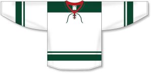 Athletic Knit H550B-MIN565B Pro Hockey Jersey - 2013 Minnesota White - Front