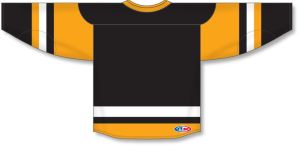 Athletic Knit H550B-PIT744B Pro Hockey Jersey - 2017 Pittsburgh Black - Rear