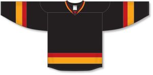 Athletic Knit H550B-VAN295B Pro Hockey Jersey - 2018 Vancouver 3rd Black - Front