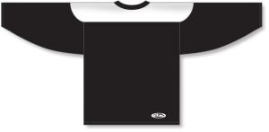Athletic Knit H6100-221 League Hockey Jersey - Black/White - Rear