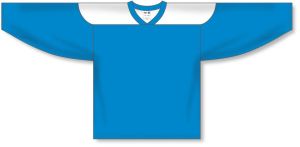 Athletic Knit H6100-289 League Hockey Jersey - Pro Blue/White - Front