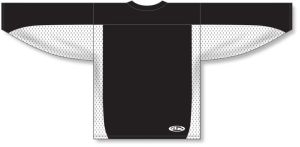 Athletic Knit H7100-221 Select Hockey Jersey - Black/White - Rear