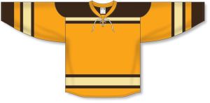Athletic Knit H550B-BOS368B Pro Hockey Jersey - 2010 Boston Winter Classic Gold - Front