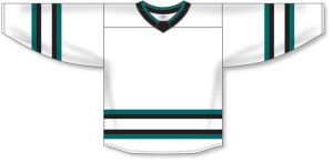 Athletic Knit H550B-SAN721B Pro Hockey Jersey - 2022 San Jose White - Front