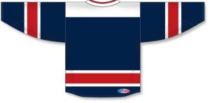 Athletic Knit H550B-WAS687B Pro Hockey Jersey - 2021 Washington Alt Navy - Rear