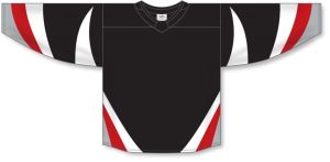 Athletic Knit H550C-BUF702C Pro Hockey Jersey - 2022 Buffalo Alt Black - Front