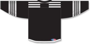 Athletic Knit H550C-NJE895C Pro Hockey Jersey - 2021 New Jersey Alt Black - Rear