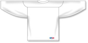 Athletic Knit H6100-217 League Hockey Jersey - White/Navy - Rear