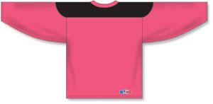 Athletic Knit H6100-276 League Hockey Jersey - Pink/Black - Rear