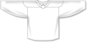 Athletic Knit H6250-000 Practice Hockey Jersey - White - Front