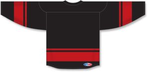 Athletic Knit H6400-249 League Hockey Jersey - Black/Red - Rear