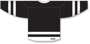Athletic Knit H6500-221 League Hockey Jersey - Black/White - Rear