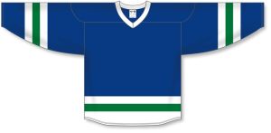 Athletic Knit H6500-413 League Hockey Jersey - Royal/White/Kelly - Front