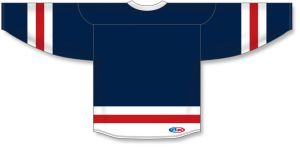 Athletic Knit H6500-764 League Hockey Jersey - Navy/White/Red - Rear
