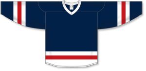 Athletic Knit H6500-764 League Hockey Jersey - Navy/White/Red - Front
