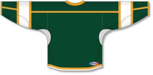 Athletic Knit H7000-439 Select Hockey Jersey - Dark Green/White/Gold - Rear