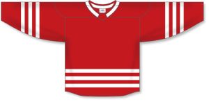 Athletic Knit H8000-208 Select Hockey Jersey - Red/White - Front