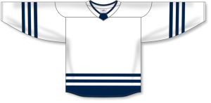 Athletic Knit H8000-217 Select Hockey Jersey - White/Navy - Front
