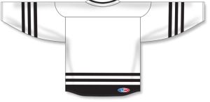 Athletic Knit H8000-222 Select Hockey Jersey - White/Black - Rear