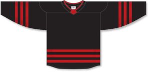 Athletic Knit H8000-249 Select Hockey Jersey - Black/Red - Front