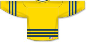 Athletic Knit H8000-257 Select Hockey Jersey - Maize/Royal - Rear
