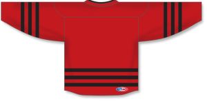 Athletic Knit H8000-264 Select Hockey Jersey - Red/Black - Rear