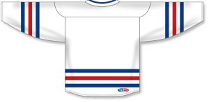Athletic Knit H8000-335 Select Hockey Jersey - White/Royal/Red - Rear