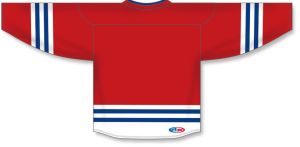 Athletic Knit H8000-344 Select Hockey Jersey - Red/White/Royal - Rear