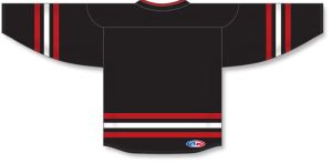 Athletic Knit H8000-348 Select Hockey Jersey - Black/Red/White - Rear
