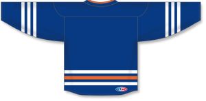 Athletic Knit H8000-411 Select Hockey Jersey - Royal/White/Orange - Rear
