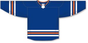 Athletic Knit H8000-411 Select Hockey Jersey - Royal/White/Orange - Front
