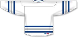 Athletic Knit H8000-455 Select Hockey Jersey - White/Royal/Grey - Rear