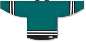 Athletic Knit H8000-457 Select Hockey Jersey - Pacific Teal/Black/White - Rear