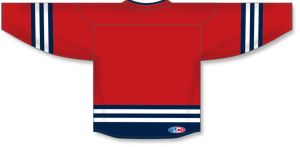 Athletic Knit H8000-762 Select Hockey Jersey - Red/Navy/White - Rear