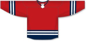 Athletic Knit H8000-762 Select Hockey Jersey - Red/Navy/White - Front